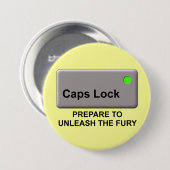 Petten Lock Fury Funny Button Badge Humor (Voorkant /achterkant)