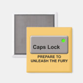 Petten Lock Fury Funny Koelkast Magnet Humor (Voorkant / Achterkant)
