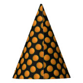 Petten met gele stip feesthoedjes (Achterkant)