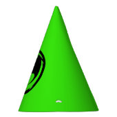 Petten met zwarte drakengroene feestjes feesthoedjes (Rechts)