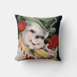 Petten naar je toe,  feestdag Snowman Kussen