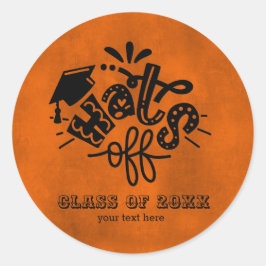 Petten off - Oranje Ronde Sticker