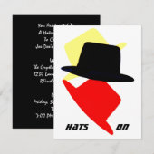 PETTEN OP BUITENLANDSE PARTIJ nodigen Uitnodiginge Kaart (Voorkant / Achterkant)