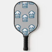Petten op grijs pickleball paddle (Achterkant)