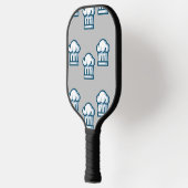 Petten op grijs pickleball paddle (Links)