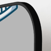Petten op grijs pickleball paddle (Links Detail)