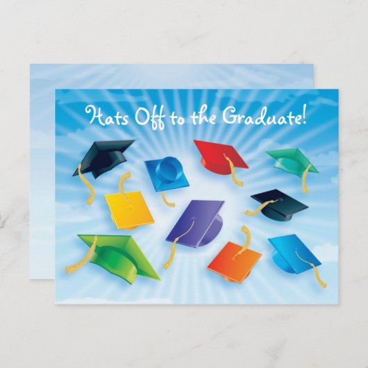 Petten op naar de Afstuderen! Aankondigingskaart (Voorkant / Achterkant)