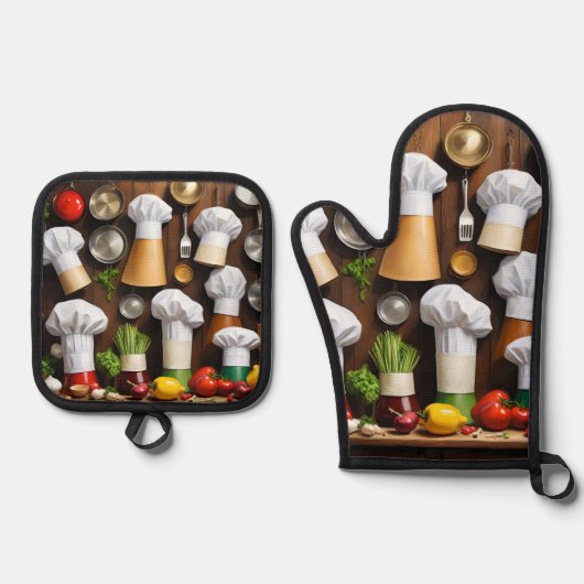 Petten Ovenwant & Pannenlap Set (Voorkant)