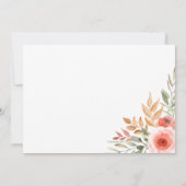 Petten paarden en bloemen Debby Theme Dank u wel Kaart (Achterkant)