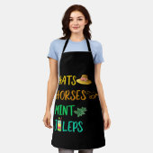 Petten paarden Mint Juleps Derby Horse Racing Schort (Gedragen)