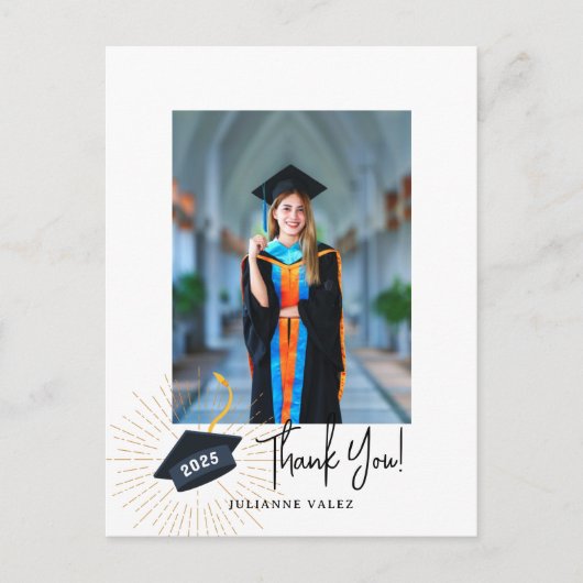 Petten uit Afstuderen dank u foto Briefkaart (Voorkant)