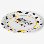 Petten uit Borden Afstuderen Papieren Bordje (Gekanteld)