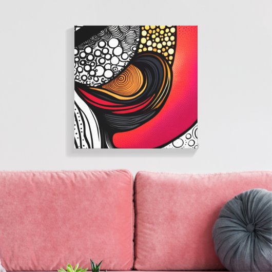 Petten uit canvas afdruk (Insitu (Woonkamer))