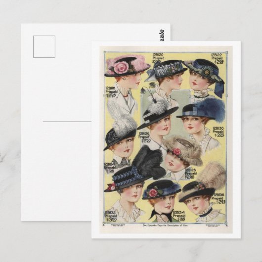 Petten uit de  Montgomery Ward Catalogus van 1916 Briefkaart (Voorkant / Achterkant)