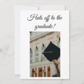 Petten uit en hield hoog afstuderen Uitnodigingska Kaart (Voorkant)