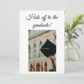 Petten uit en hield hoog afstuderen Uitnodigingska Kaart (Staand voorkant)