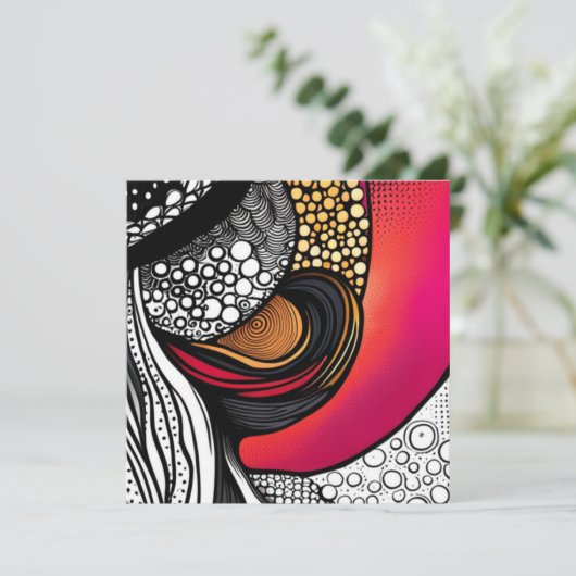 Petten uit feestdagenkaart (Staand voorkant)