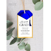 Petten uit naar Afstudeerder Blauw & Goud Mannen A Cadeaulabel