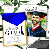 Petten uit naar Afstudeerder Blauw & Goud Mannen A Kaart