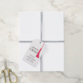 Petten uit naar Afstudeerder roze & gouden Afstude Cadeaulabel (Met Touw)