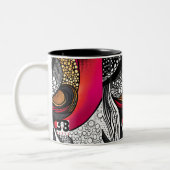 Petten uit tweekleurige koffiemok (Links)