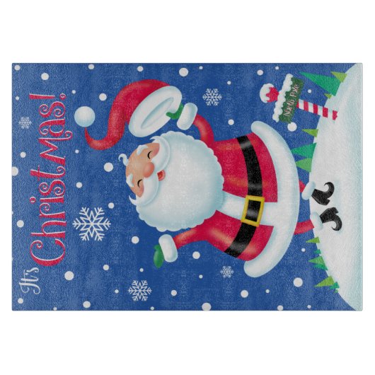 Petten uit voor kerstverlichting snijplank (Voorkant)