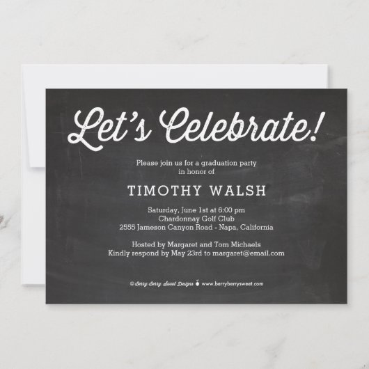 Petten van Afstuderen-alkborduitnodiging Kaart (Achterkant)