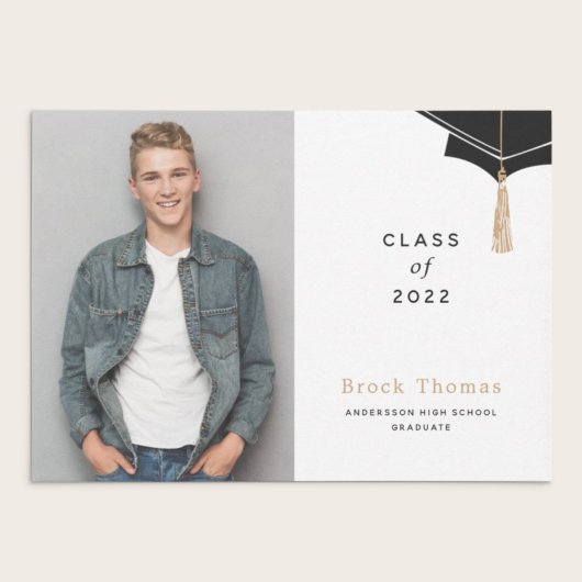 Petten van Afstuderen Foto aankondiging