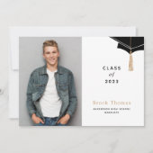 Petten van Afstuderen Foto aankondiging (Voorkant)