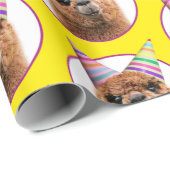 Petten van Alpaca Wearing Party Cadeaupapier (Rol Hoek)