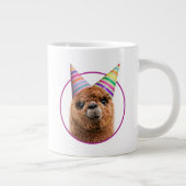 Petten van Alpaca Wearing Party Grote Koffiekop (Rechts)