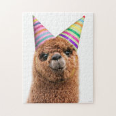 Petten van Alpaca Wearing Party Legpuzzel (Verticaal)