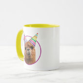 Petten van Alpaca Wearing Party Mok (Voorkant links)