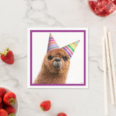 Petten van Alpaca Wearing Party Servet (Insitu)