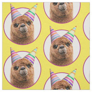 Petten van Alpaca Wearing Party Stof