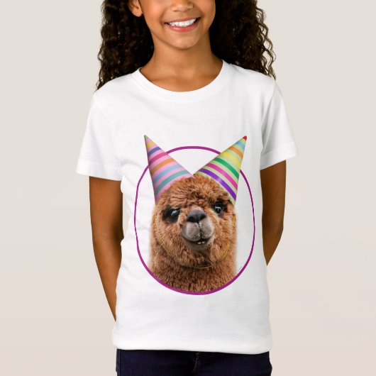 Petten van Alpaca Wearing Party T-shirt (Voorkant)