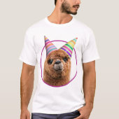 Petten van Alpaca Wearing Party T-shirt (Voorkant)