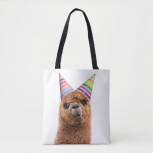 Petten van Alpaca Wearing Party Tote Bag