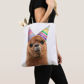 Petten van Alpaca Wearing Party Tote Bag (Dichtbij)