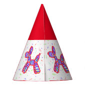 Petten van ballonvaarders die partij zijn bij papi feesthoedjes (Achterkant)