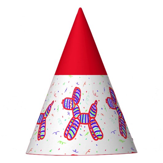 Petten van ballonvaarders die partij zijn bij papi feesthoedjes (Voorkant)