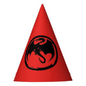 Petten van Black Dragon Red Feesthoedjes (Voorkant)