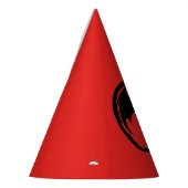 Petten van Black Dragon Red Feesthoedjes (Links)