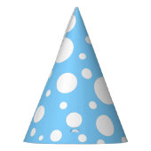 Petten van Blue Spots Party Feesthoedjes (Links)