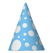 Petten van Blue Spots Party Feesthoedjes (Rechts)