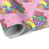 Petten van de Birthay Party Cadeaupapier (Rol Hoek)