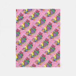 Petten van de Birthay Party Fleece Deken