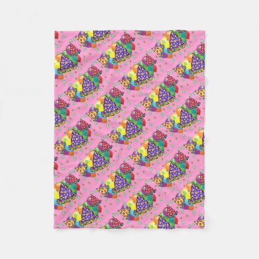 Petten van de Birthay Party Fleece Deken (Voorkant)