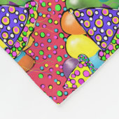 Petten van de Birthay Party Fleece Deken (Hoek)