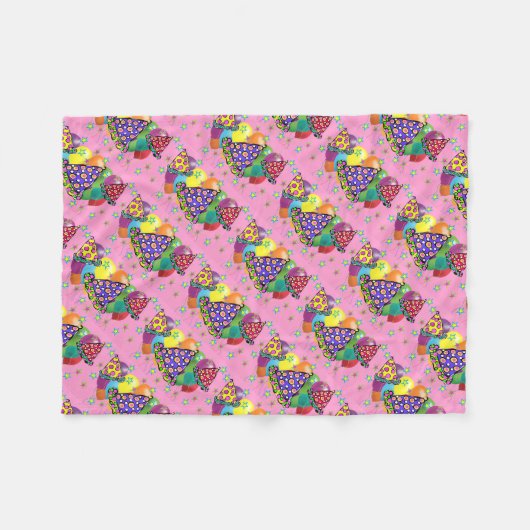 Petten van de Birthay Party Fleece Deken (Voorkant (Horizontaal))